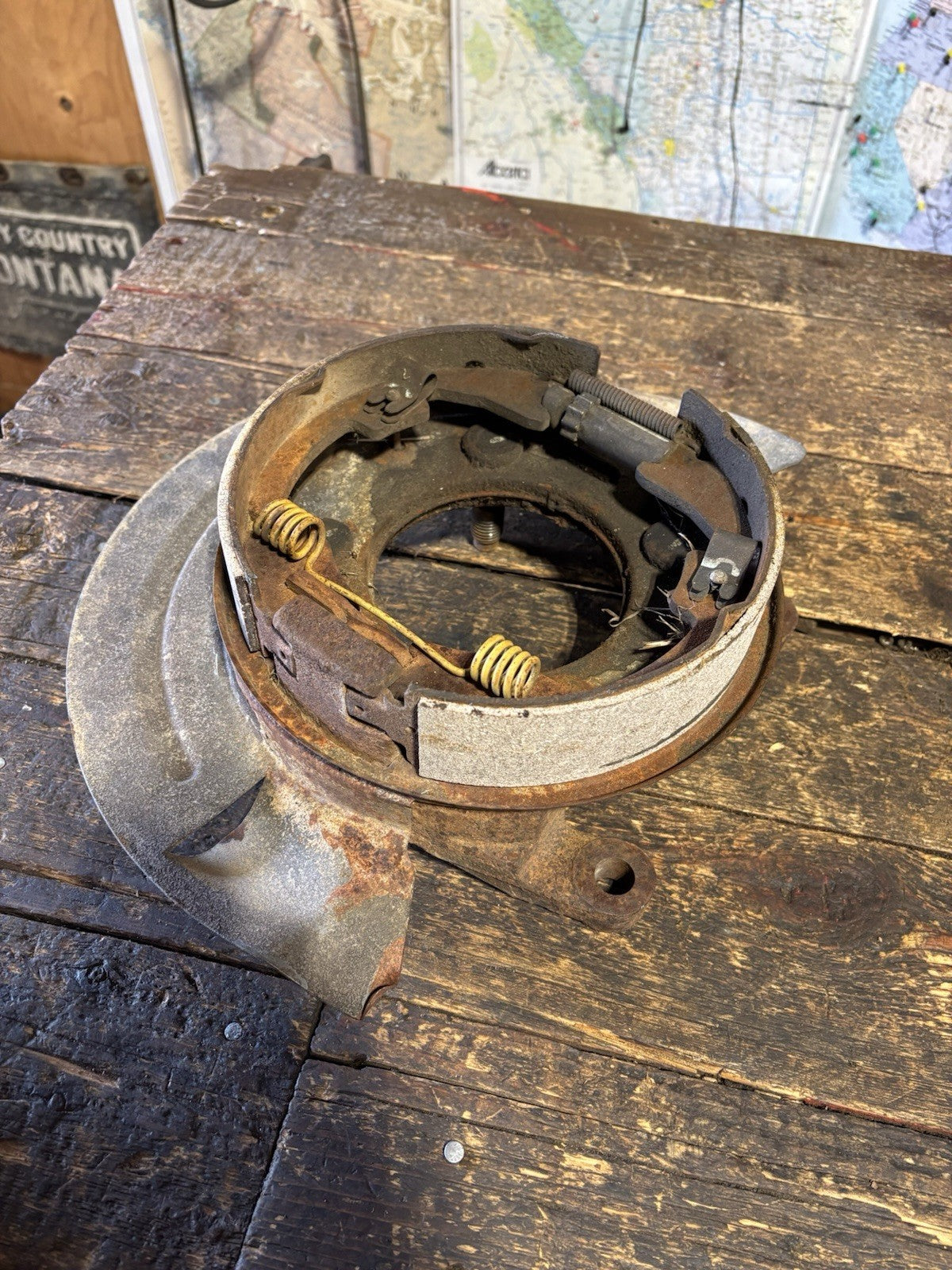 2003-2009 DODGE RAM 2500 3500 REAR EBRAKE HOLDER CALIPER BRACKET PASS OR DRIVER