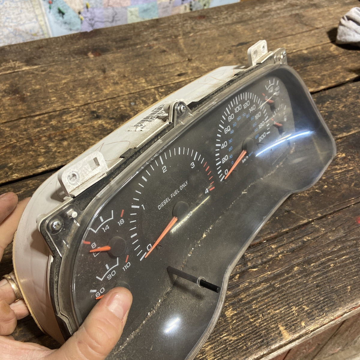 2001 2002 DODGE RAM 2500 3500 CUMMINS INSTRUMENT GAUGE CLUSTER 408km 56045790AB