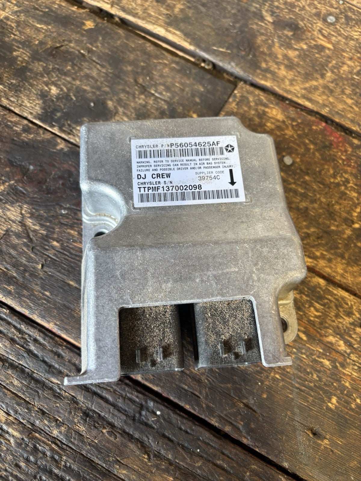 2010 Dodge Ram 2500 3500 SRS Crash Impact Safety Control Module 56054625AF OEM