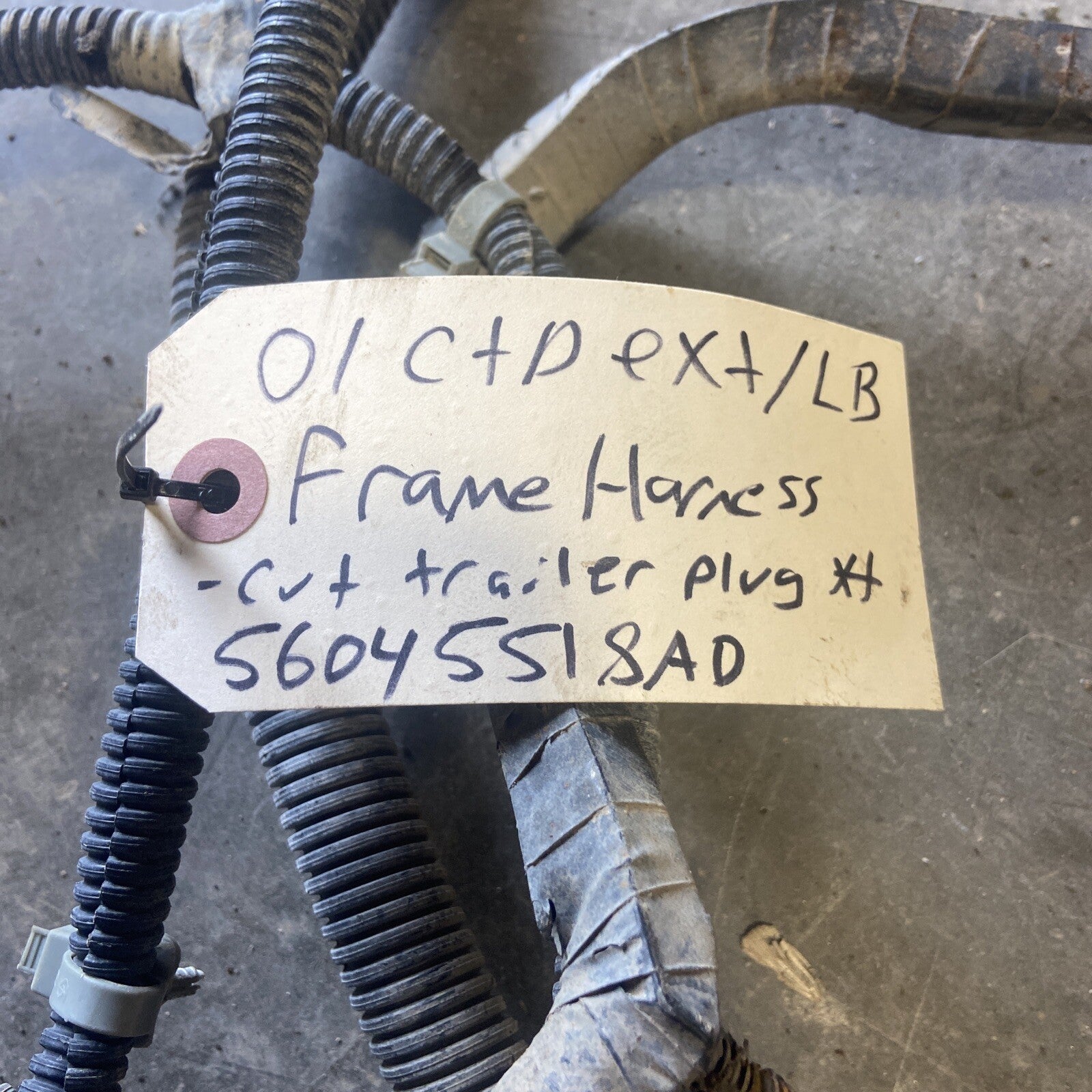 2001 2002 Dodge Ram 2500/3500 Frame Wiring Harness Ext SB Or Ext Lb 56045518AD