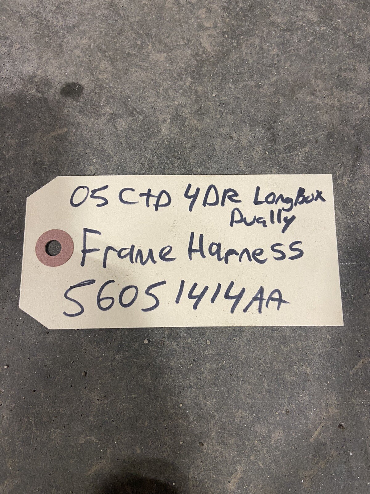 2005 DODGE RAM 3500 4DOOR LONGBOX CUMMINS FRAME CHASSIS WIRING HARNESS 56051414