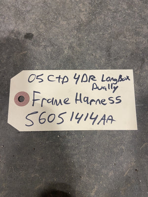 2005 DODGE RAM 3500 4DOOR LONGBOX CUMMINS FRAME CHASSIS WIRING HARNESS 56051414