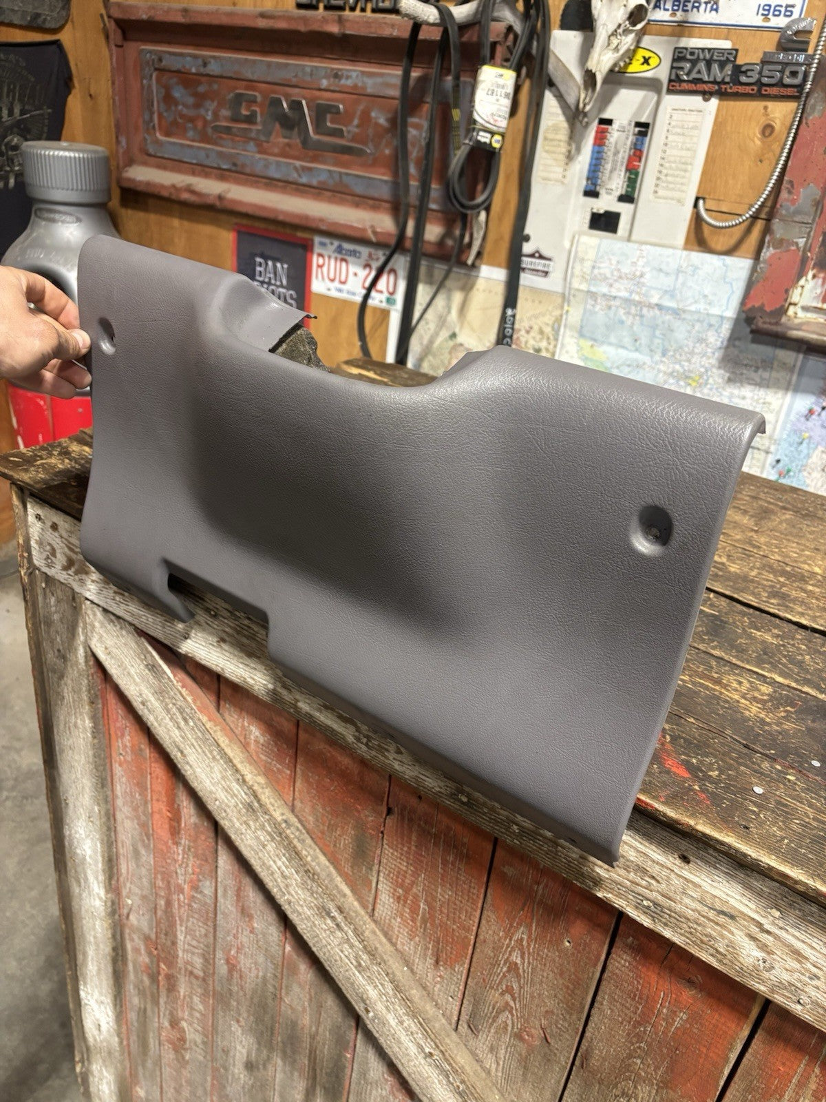 Oem 1994 - 1997 Dodge Ram Kick Panel Lower Dash Knee Cover Trim GREY