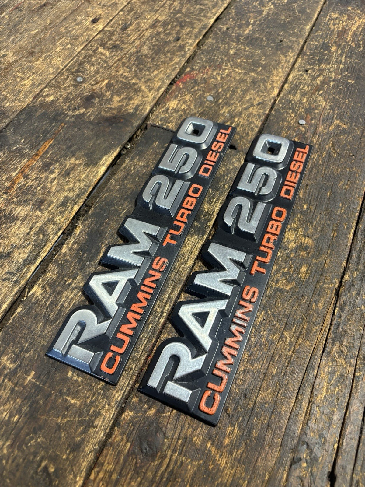 1989 - 1993 DODGE RAM 250 EMBLEMS DECALS FENDER BADGES SET