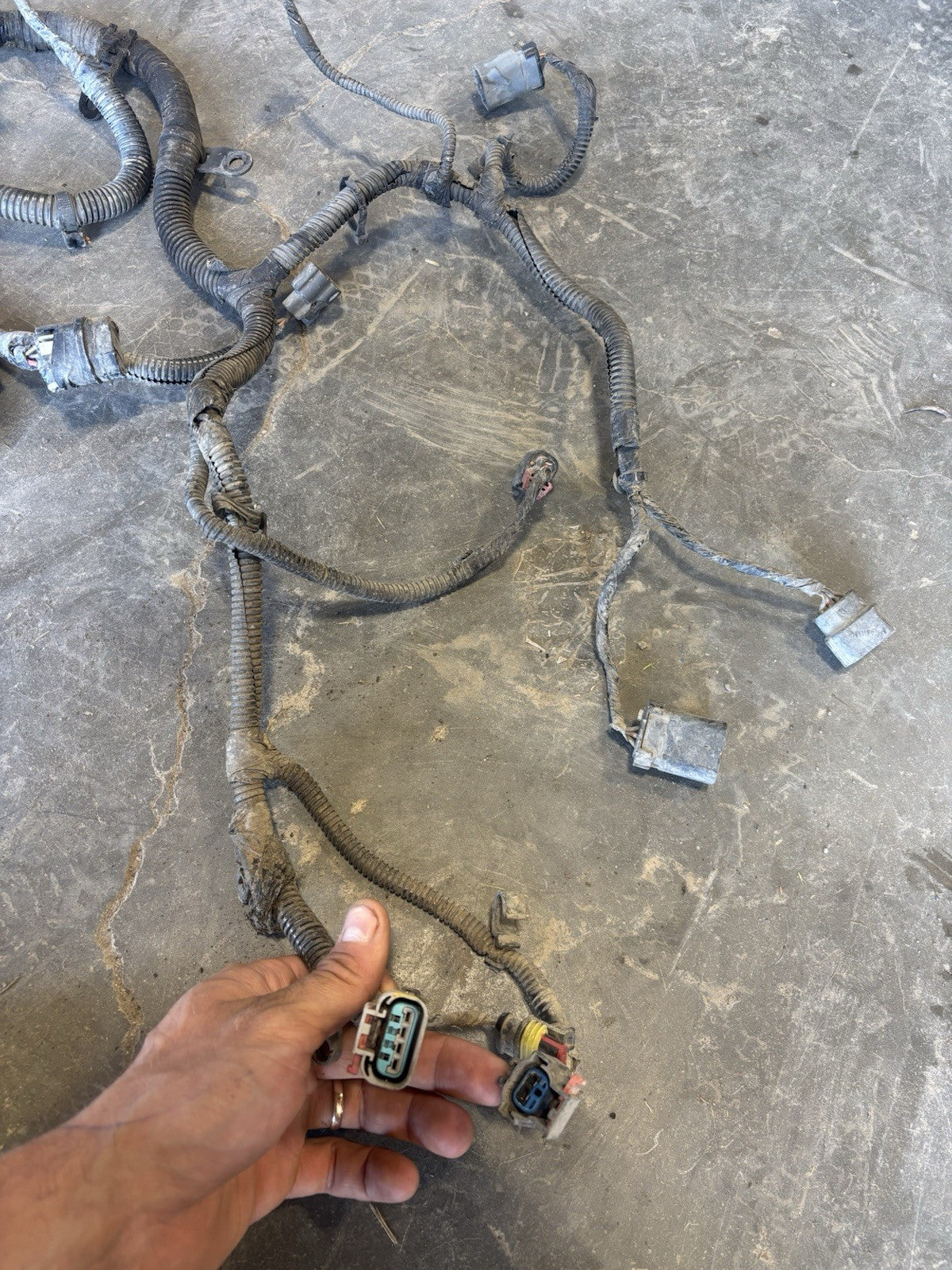 2008 DODGE 6.7L CUMMINS 6SP MANUAL ENGINE TRANS HARNESS 4980107 4946174 04801409