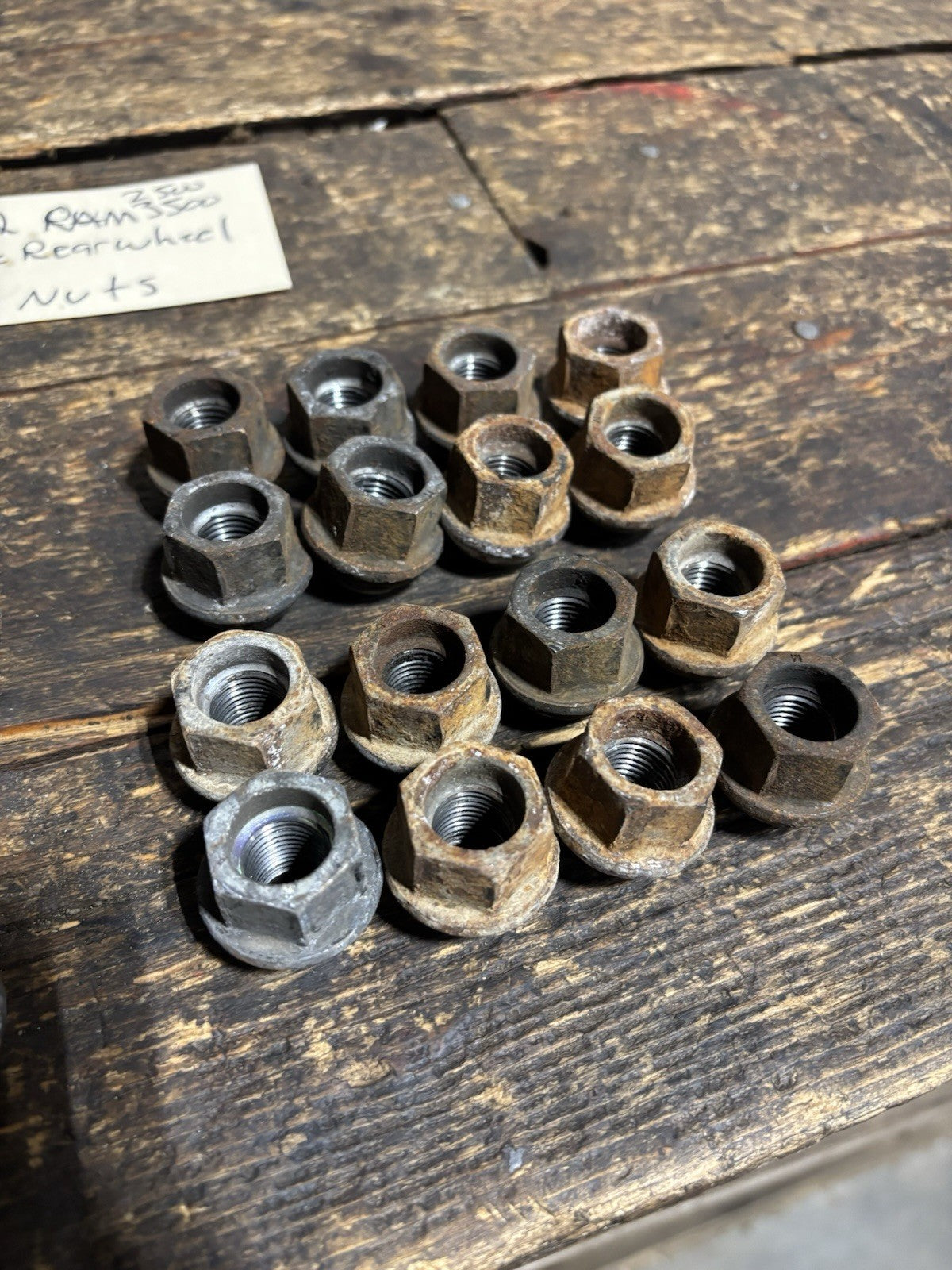 OEM SET OF 32 2012 DODGE RAM 2500 3500 SINGLE REAR WHEEL LUG NUTS