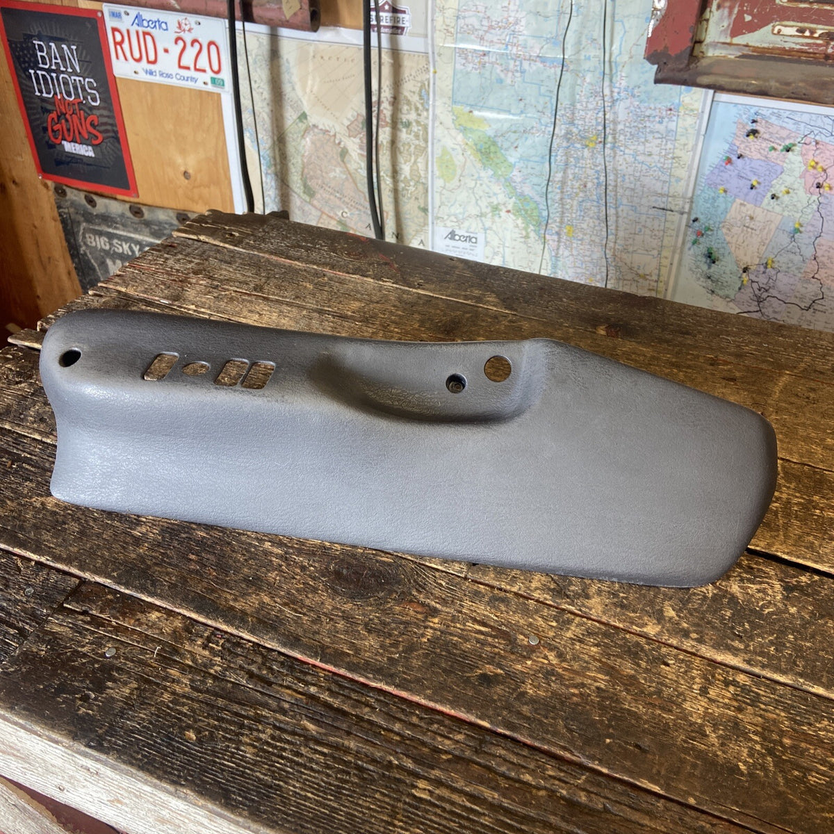 1998-2002 DODGE RAM 1500 2500 3500 DRIVER POWER SEAT SIDE PANEL AGATE DARK GREY