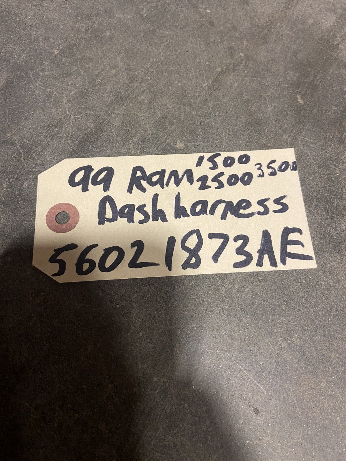 1999 DODGE RAM 1500 2500 3500 CUMMINS DASH WIRING HARNESS 56021873AE