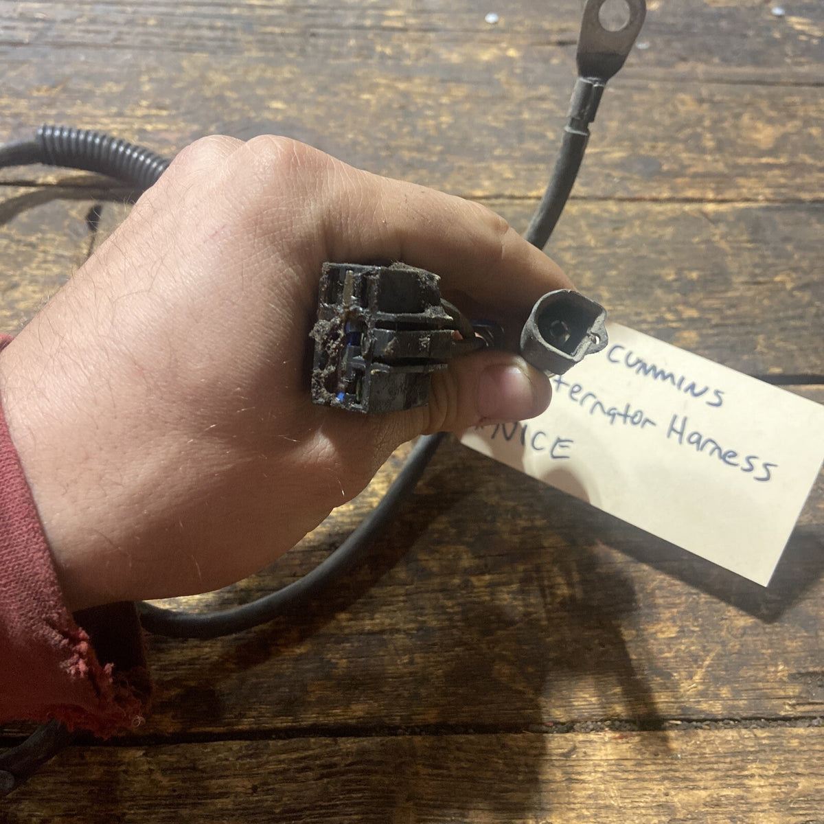 1989-1993 DODGE RAM 250 350 5.9L 1ST GEN CUMMINS ALTERNATOR HARNESS 53017288