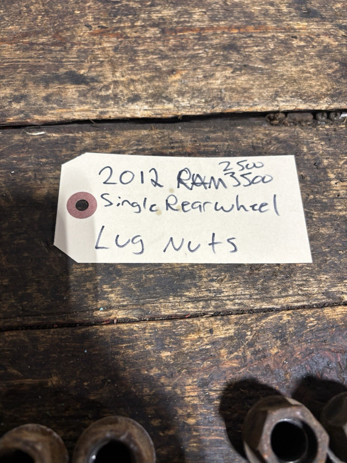 OEM SET OF 32 2012 DODGE RAM 2500 3500 SINGLE REAR WHEEL LUG NUTS