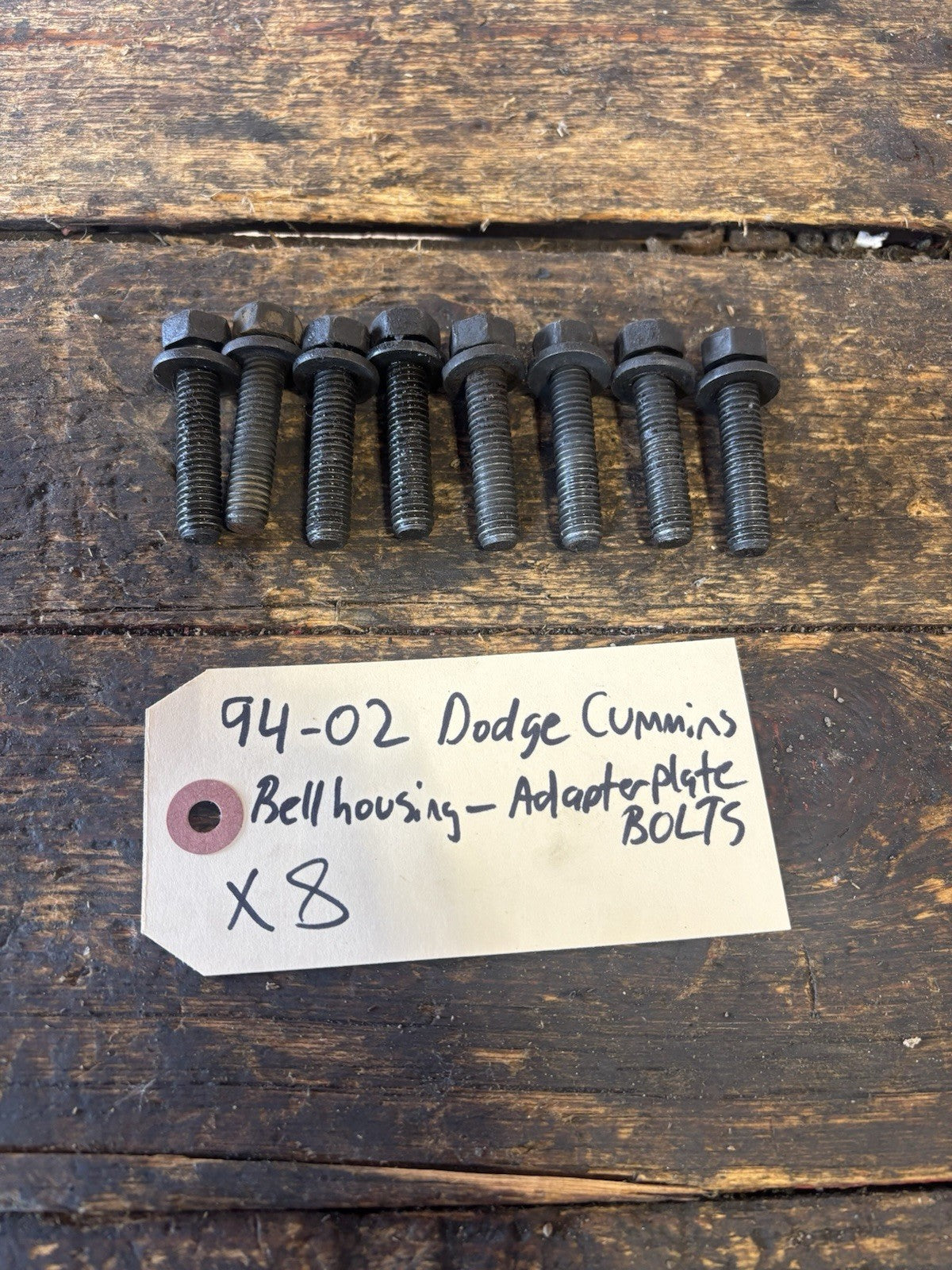 1994 - 2002 DODGE RAM CUMMINS AUTO / MANUAL BELLHOUSING TO ADAPTER PLATE BOLTS