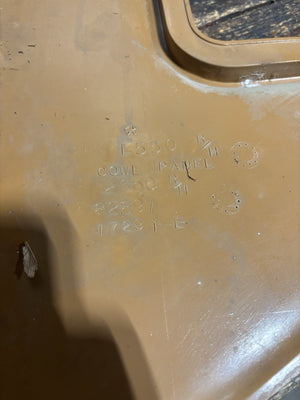 1989-1993 DODGE RAM TAN PASSENGER RIGHT SIDE KICK COWL PANEL 82897