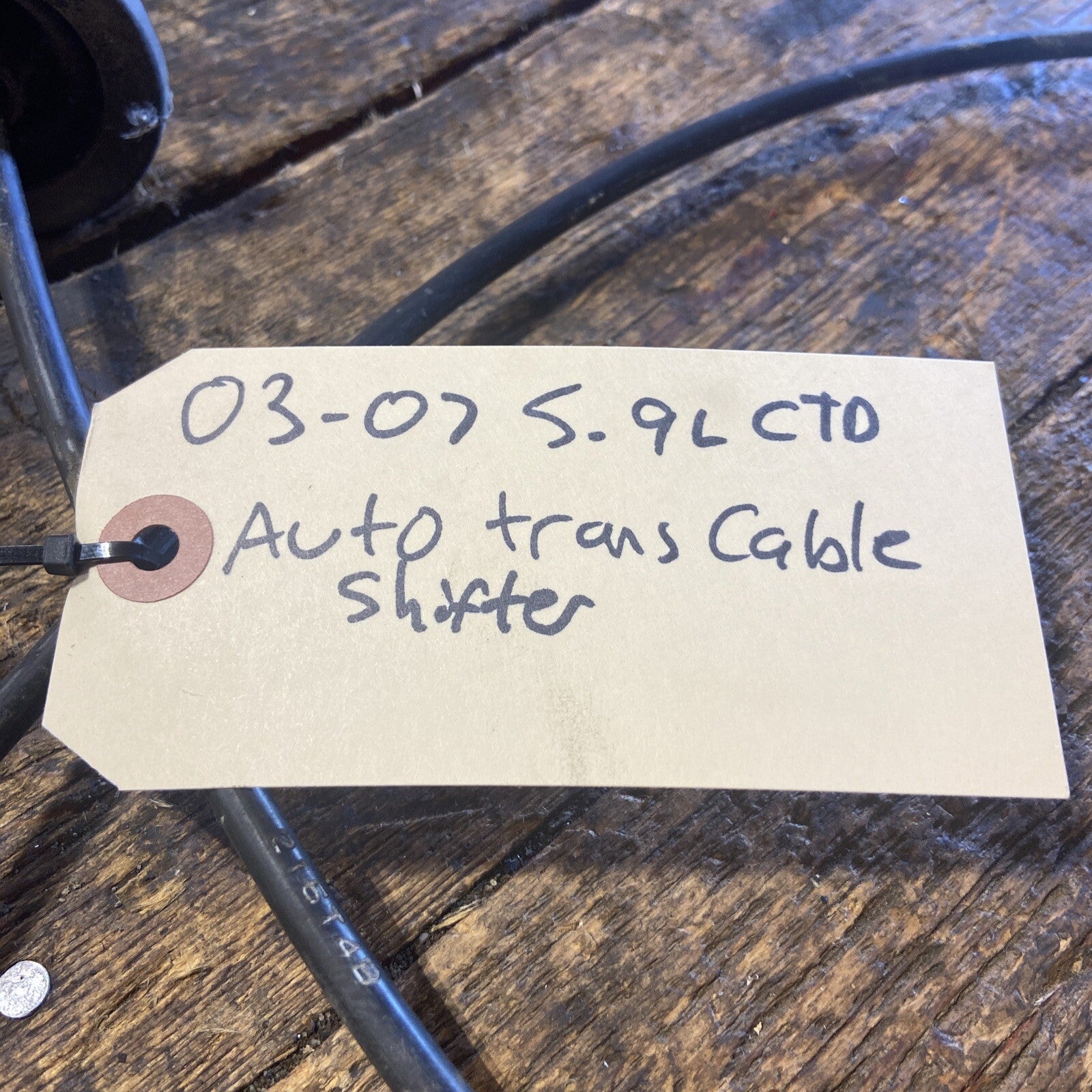 2003 - 2007 DODGE RAM 2500 3500 CUMMINS AUTOMATIC TRANS SHIFTER CABLE 52107846