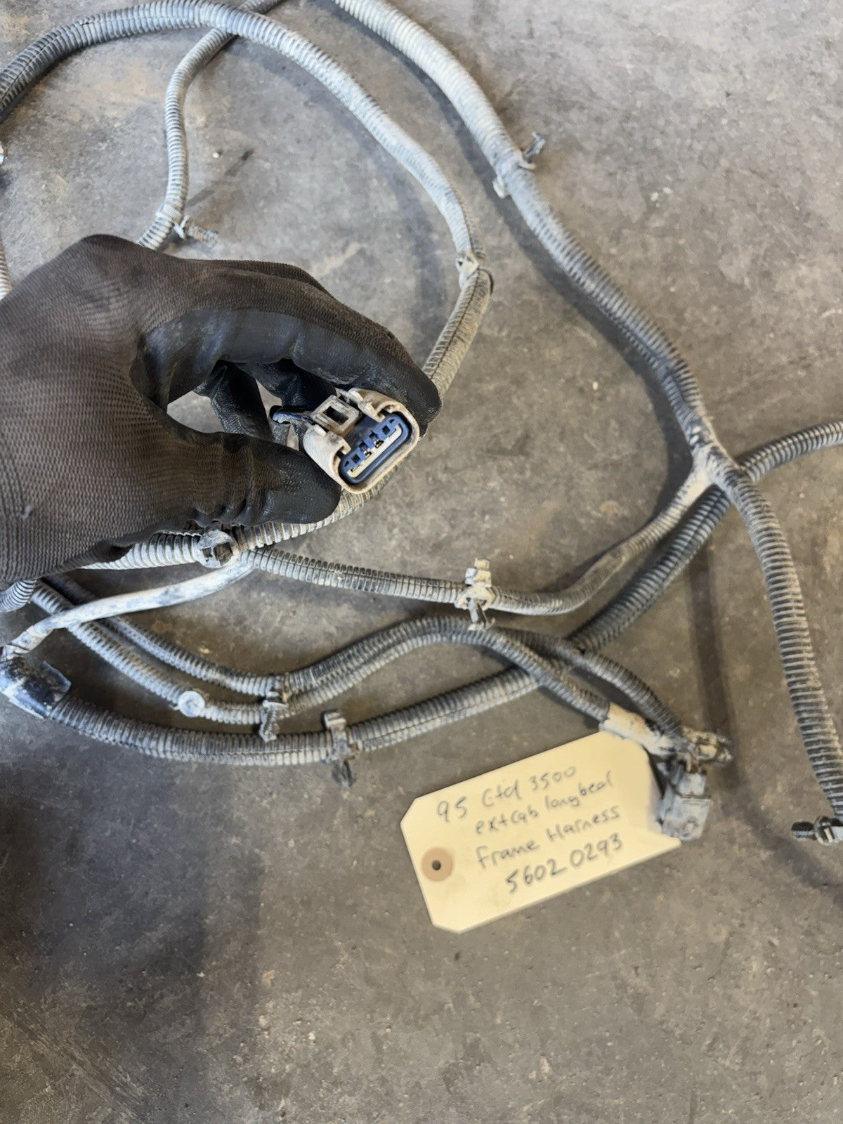 1995 DODGE RAM 3500 CUMMINS EXT CAB LONG BOX FRAME CHASSIS HARNESS 56020293
