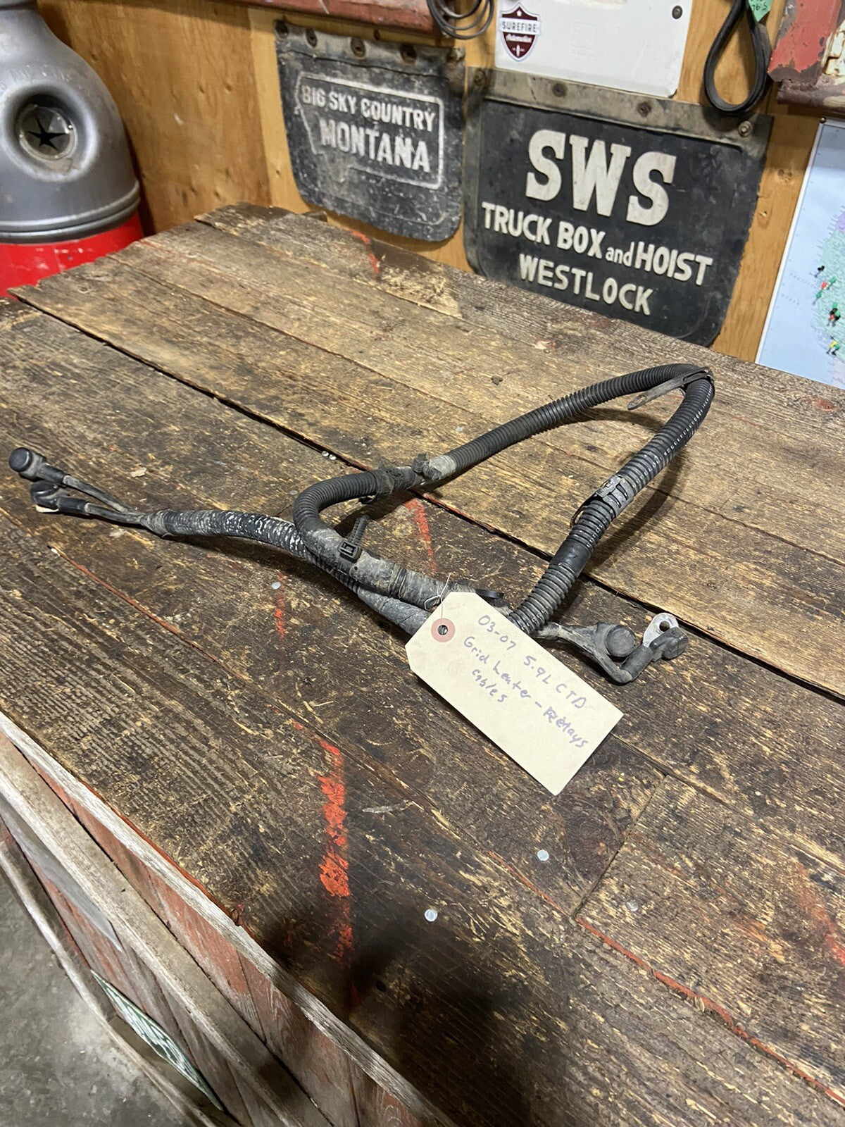 2003 - 2007 DODGE RAM 2500 3500 5.9 CUMMINS GRID HEATER TO RELAYS WIRE CABLES