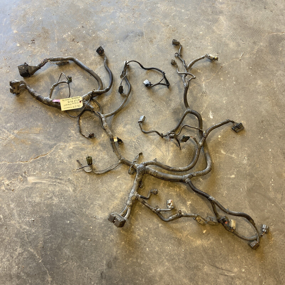 2008 DODGE RAM 2500 3500 6.7L ENGINE HARNESS AUTO TRANS 4980108 4946174 Cut Plug