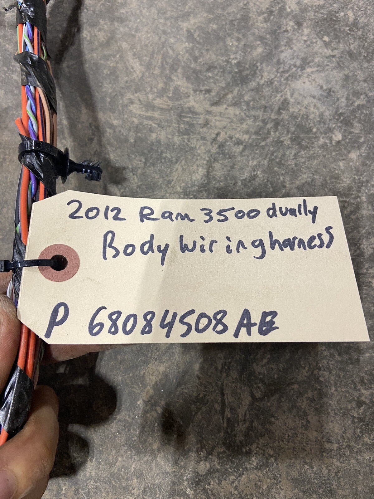 2012 DODGE RAM 2500 3500 CUMMINS BODY WIRING HARNESS P68084508AE