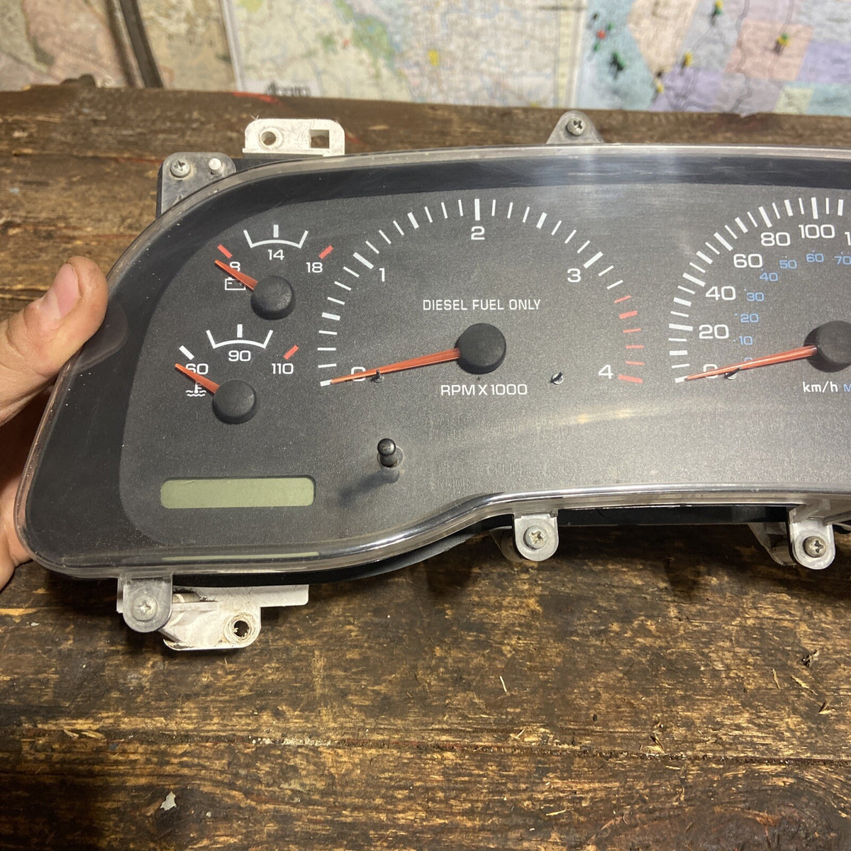 1998 .5 1999 DODGE RAM 2500 3500 24V CUMMINS INSTRUMENT GAUGE CLUSTER 56020616