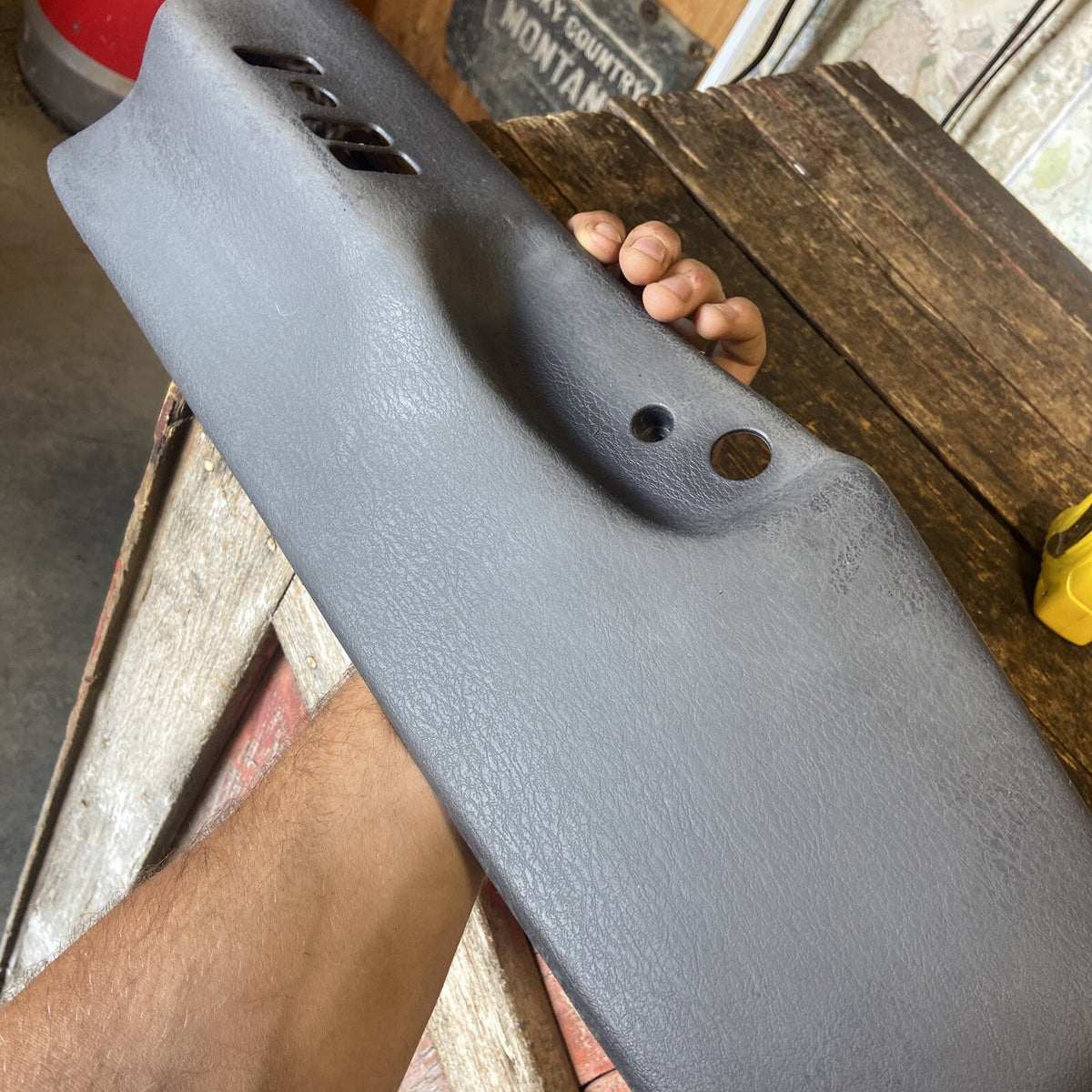 1998-2002 DODGE RAM 1500 2500 3500 DRIVER POWER SEAT SIDE PANEL AGATE DARK GREY