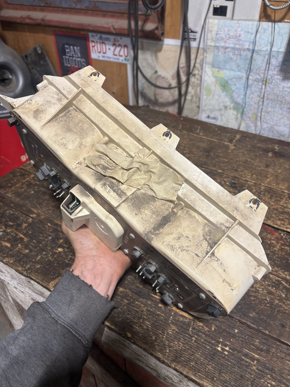 1990 - 1993 DODGE RAM 250 350 CUMMINS INSTRUMENT SPEEDO GAUGE CLUSTER 233999mile