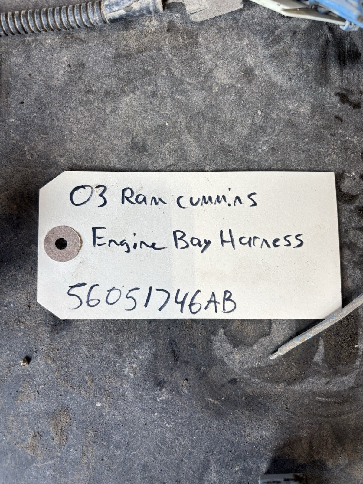 2003 2004 DODGE RAM 2500 3500 CUMMINS ENGINE BAY MANUAL TRANS HARNESS 56051746AB