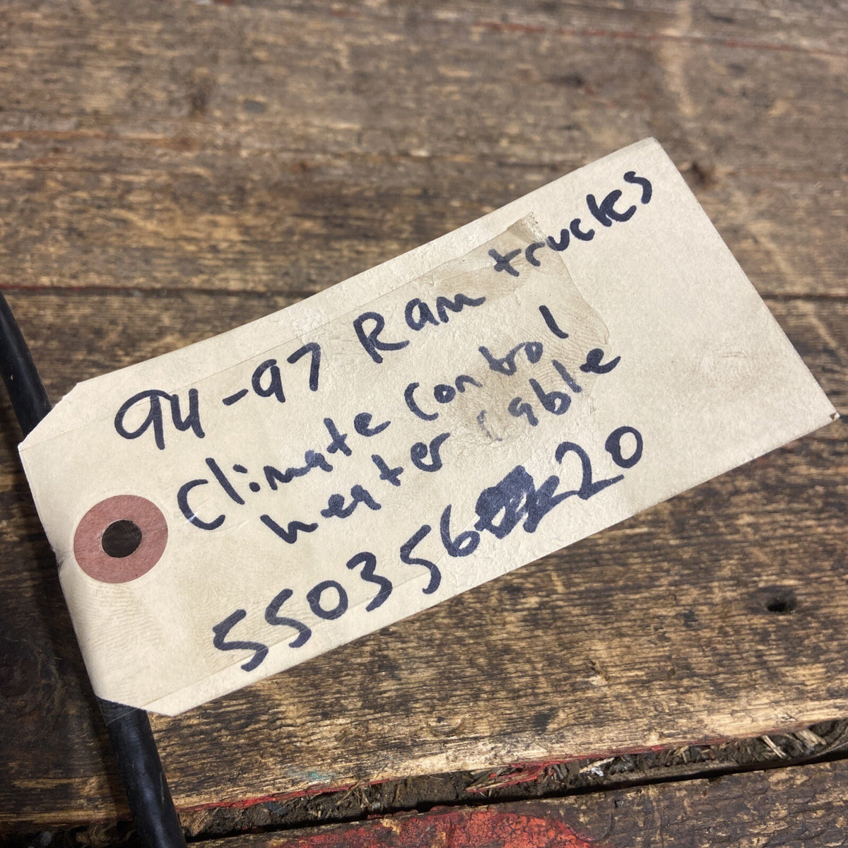 1994 1995 1996 1997 DODGE RAM TRUCKS CLIMATE HEATER CONTROL CABLE 55035620