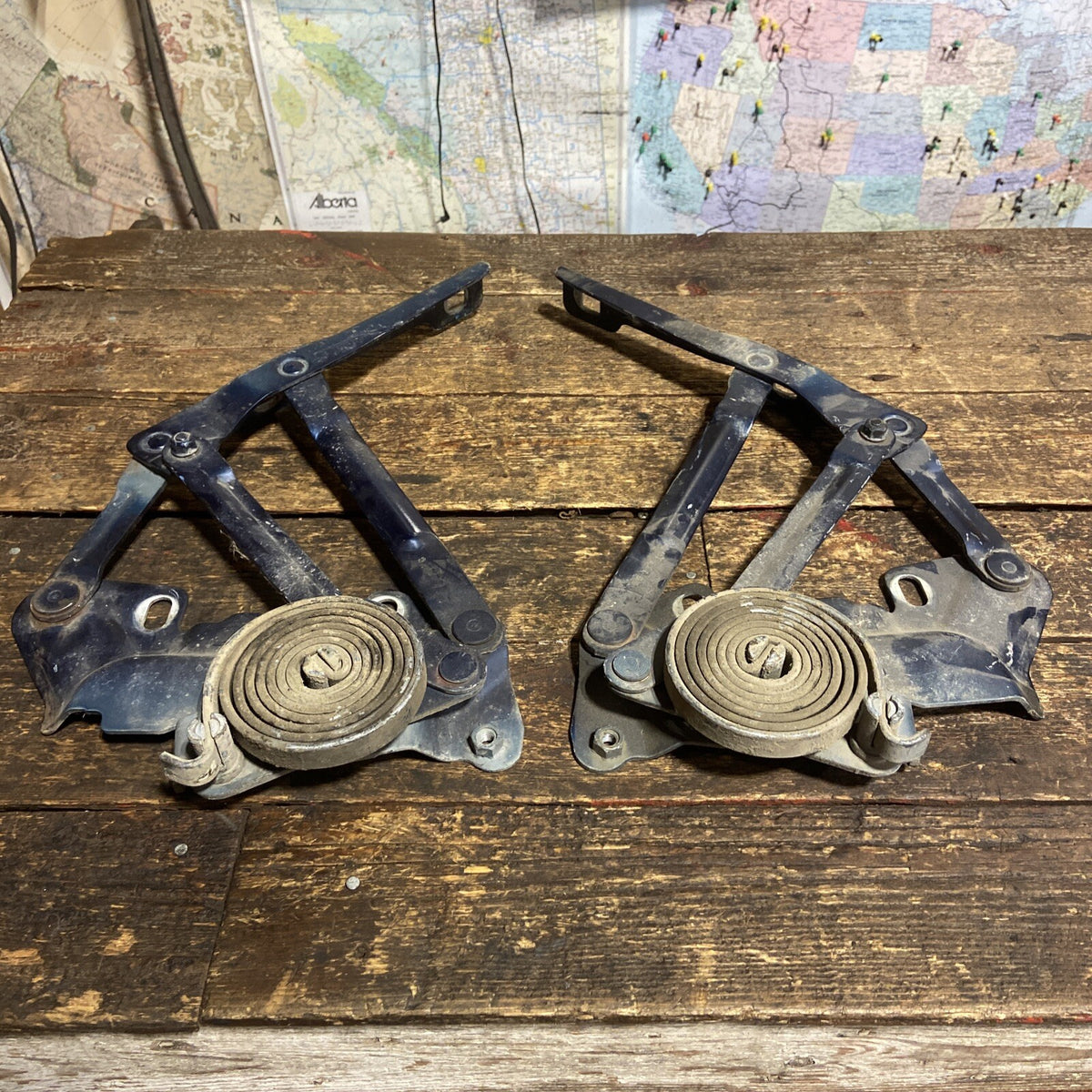 HOOD HINGES 1994-2002 DODGE RAM 1500 2500 3500 TRUCKS 2ND GEN DARK BLUE