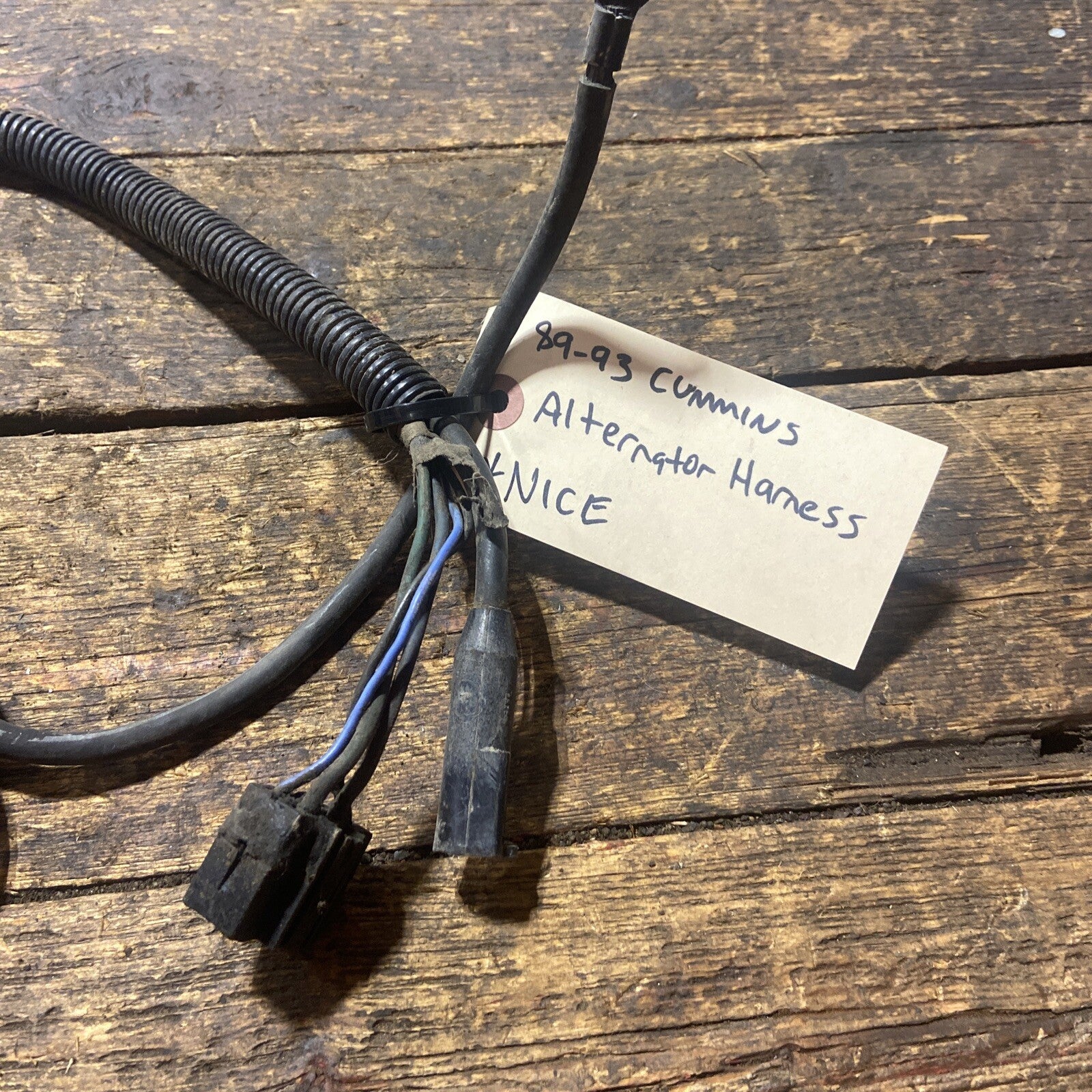 1989-1993 DODGE RAM 250 350 5.9L 1ST GEN CUMMINS ALTERNATOR HARNESS 53017288