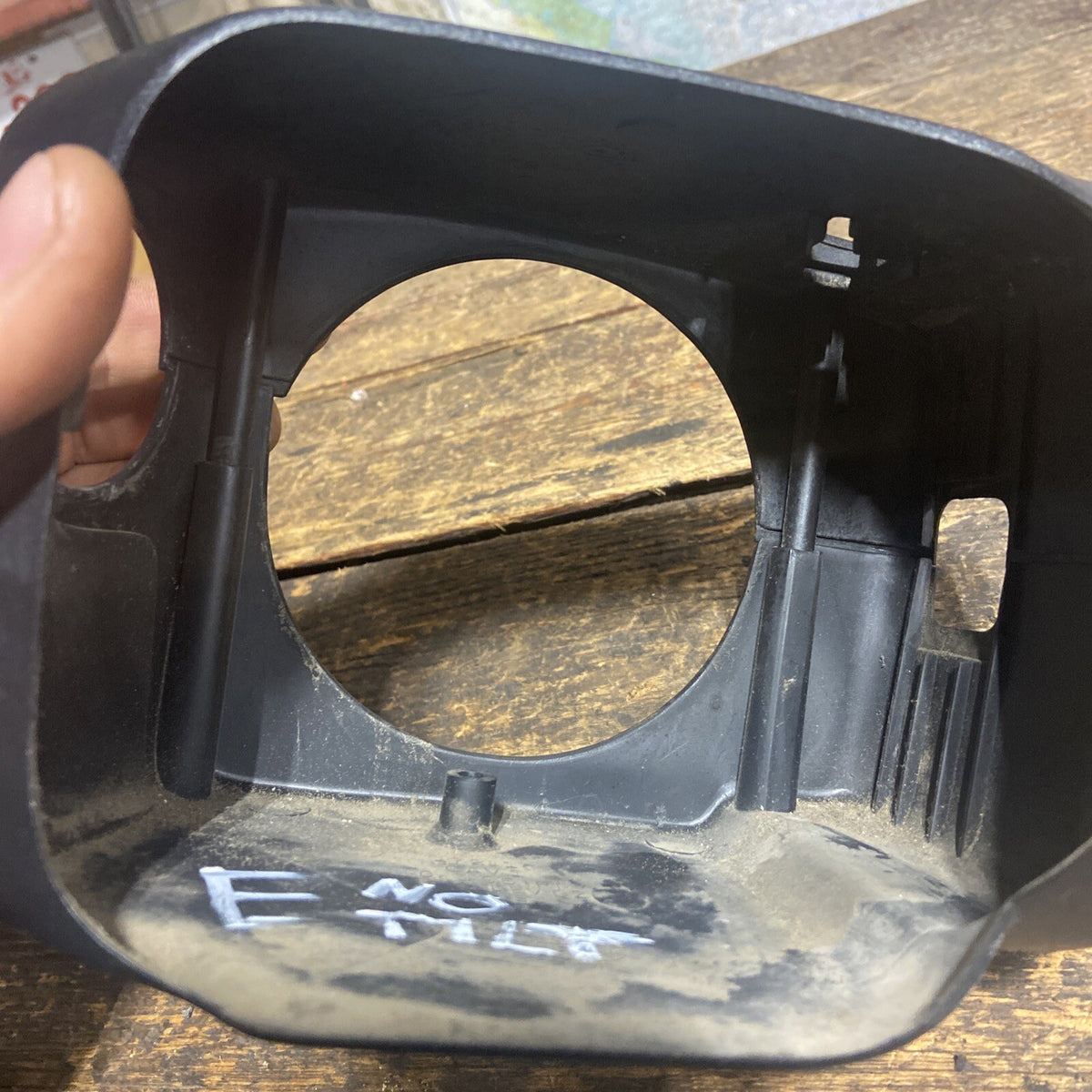 1994-2002 DODGE RAM 2500 3500 STEERING COLUMN COVER SHROUD BLACK NO TILT