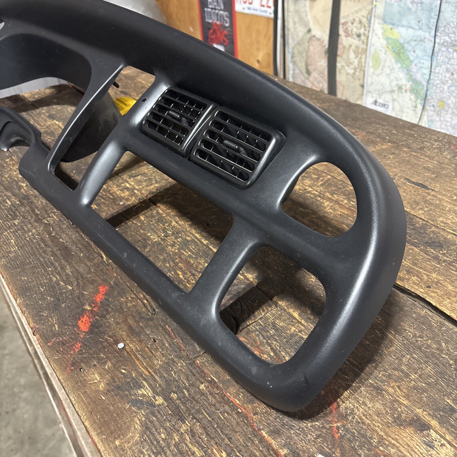 1999-2002 DODGE RAM 2500 3500 GAUGE DASH BEZEL RADIO SURROUND  