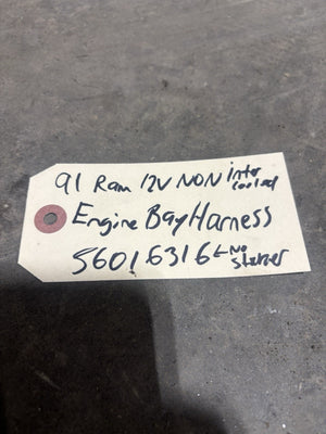 1991 DODGE RAM 250 350 CUMMINS AUTO NON IC NO OD ENGINE BAY HARNESS 56016316