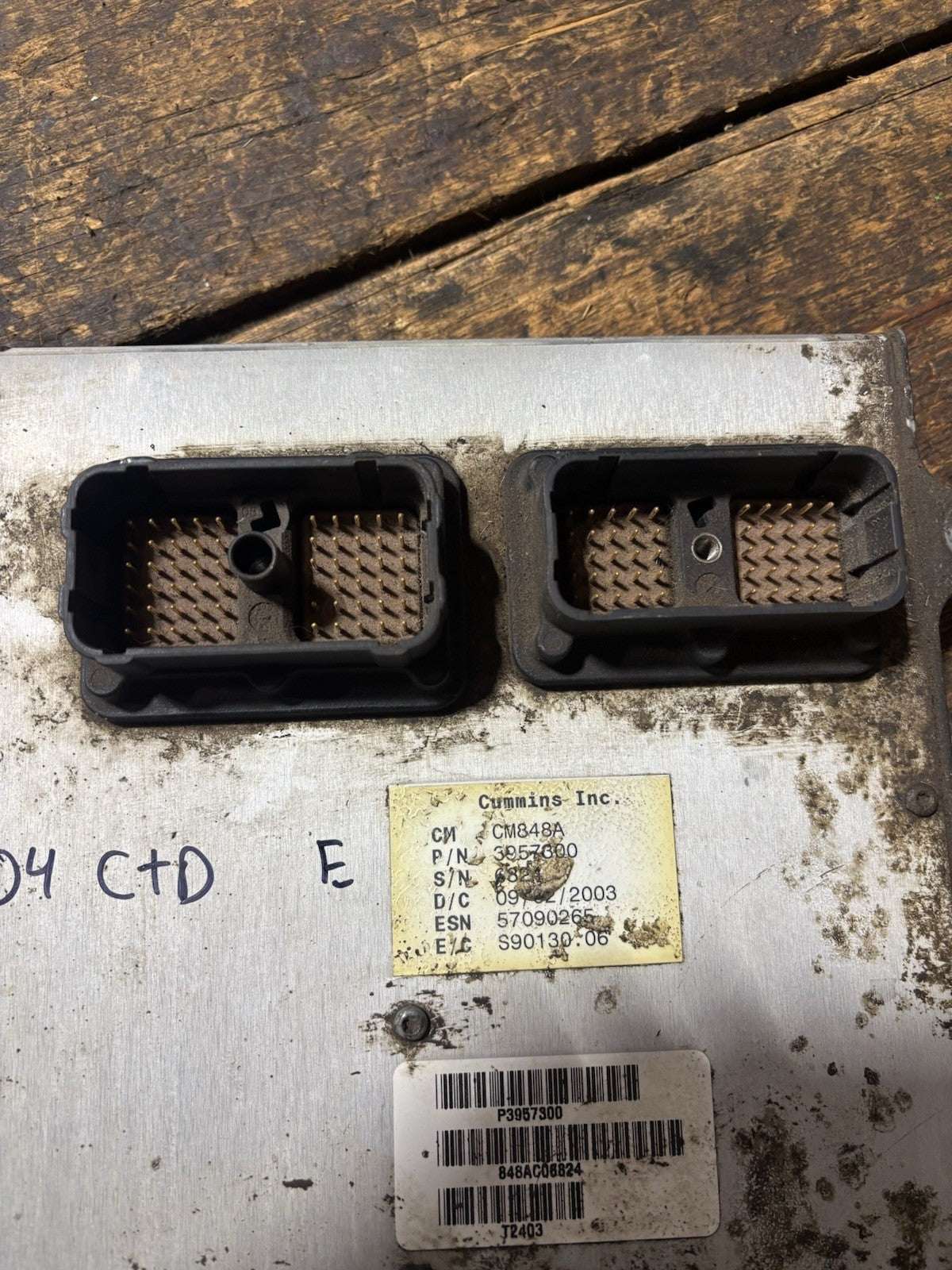 2004 Dodge Ram CUMMINS Diesel ECM ECU PCM ENGINE CONTROL MODULE 3957300