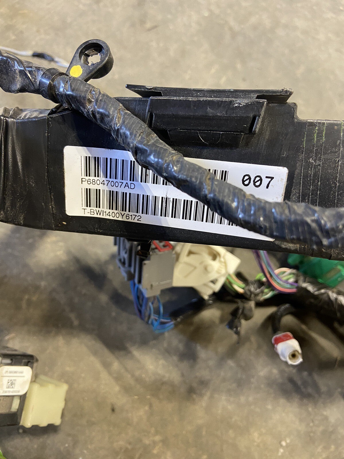 2010 DODGE RAM 2500 3500 CUMMINS LARAMIE AUTOMATI DASH WIRING HARNESS 68047007AD