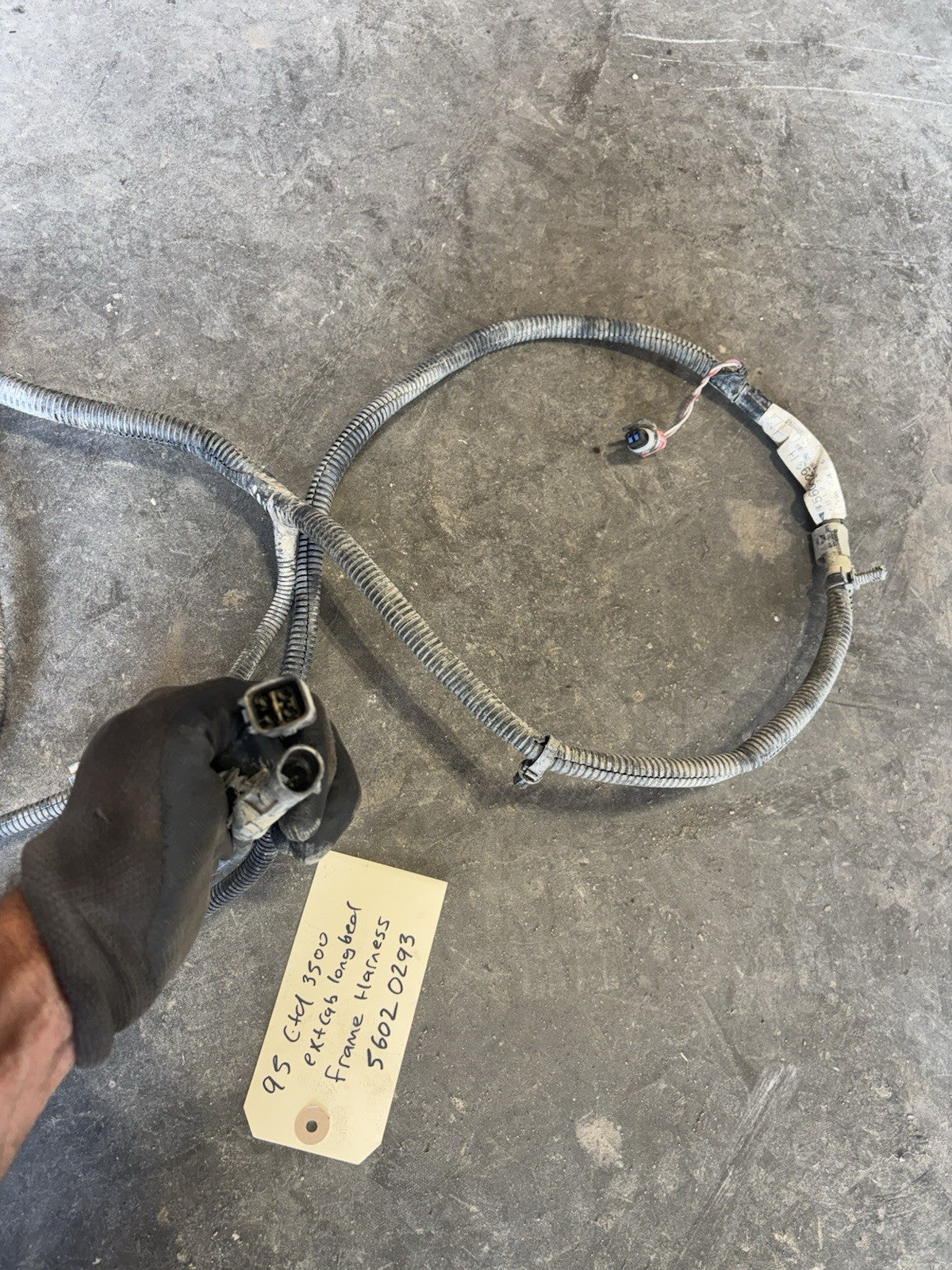 1995 DODGE RAM 3500 CUMMINS EXT CAB LONG BOX FRAME CHASSIS HARNESS 56020293