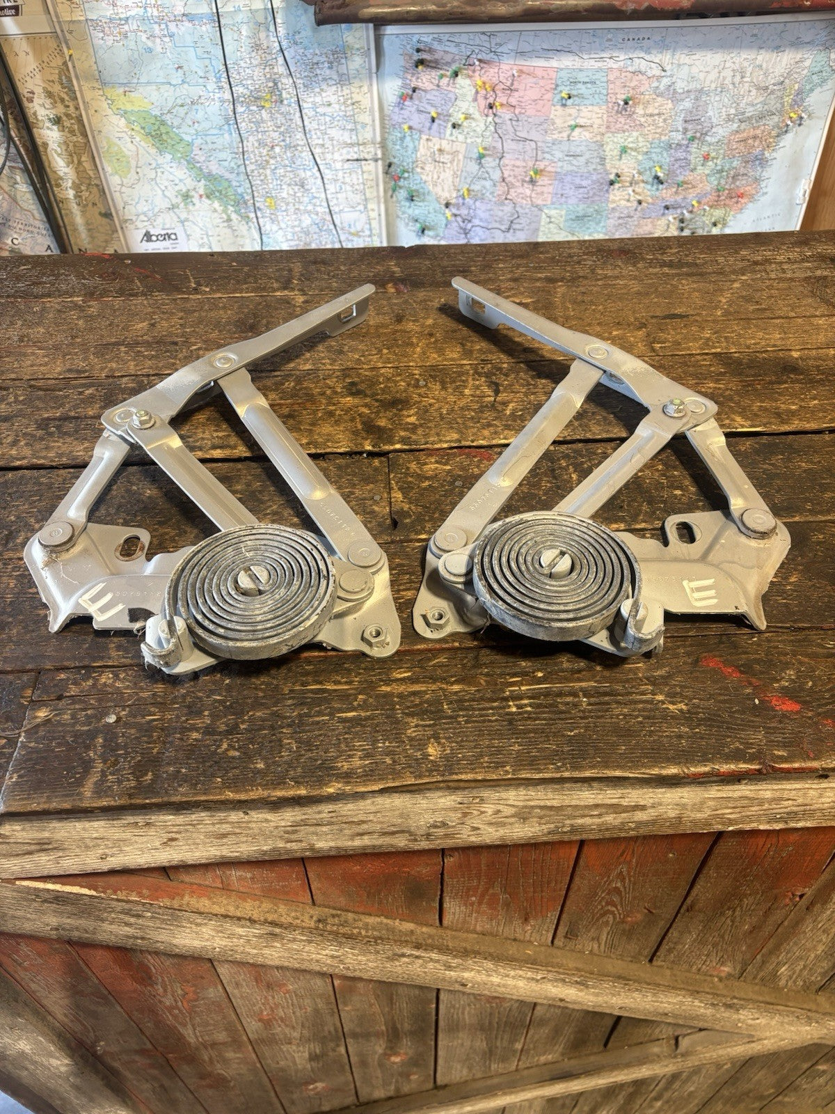 HOOD HINGES 1994-2002 DODGE RAM 1500 2500 3500 TRUCKS 2ND GEN GREY