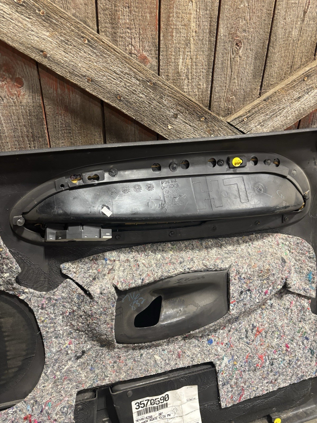 1998 - 2002 2ND GEN DODGE RAM DARK GREY DRIVER DOOR PANEL NICE QUAD CAB