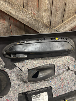 1998 - 2002 2ND GEN DODGE RAM DARK GREY DRIVER DOOR PANEL NICE QUAD CAB