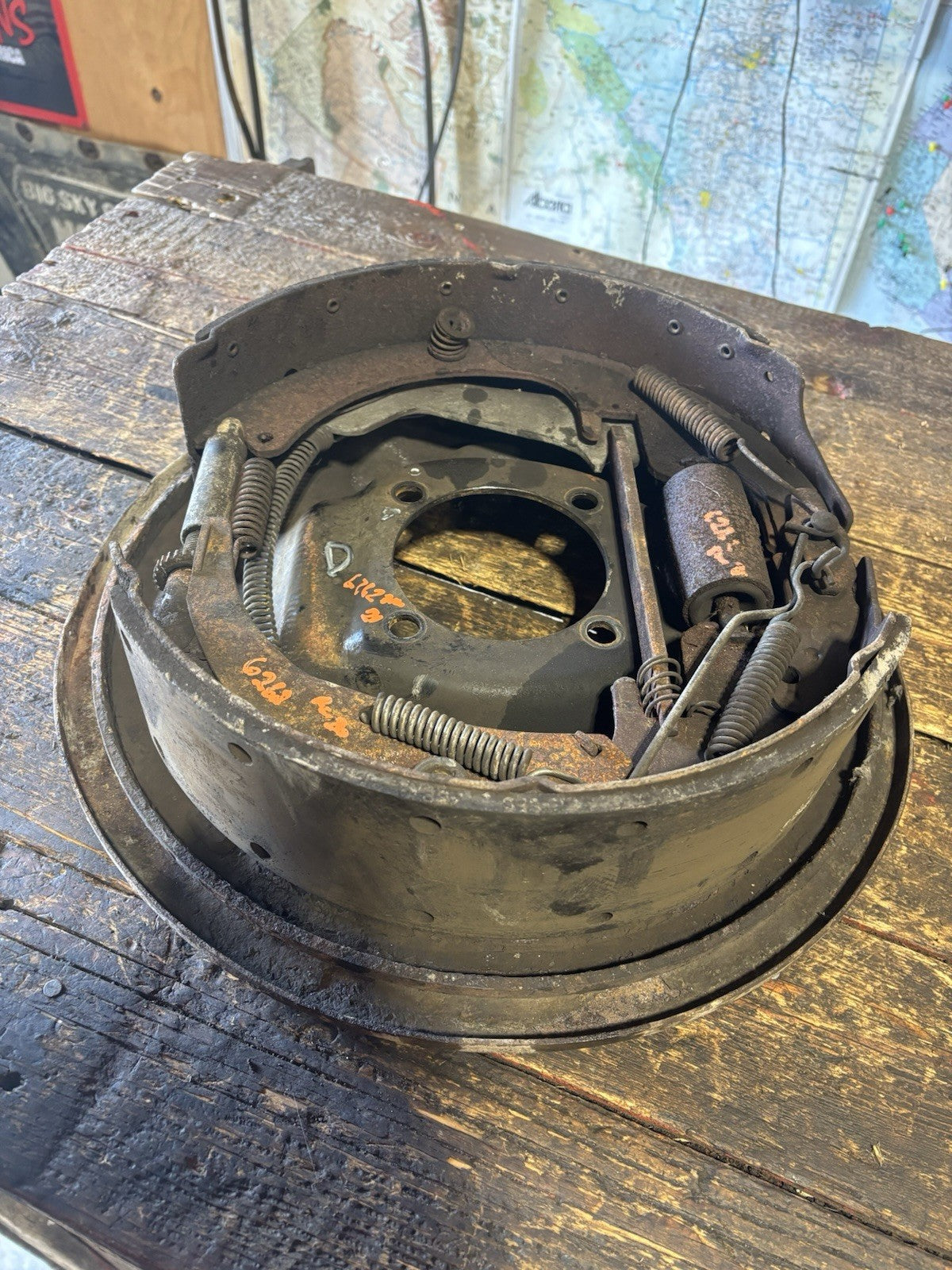 1994 - 1999 DODGE RAM 3500 DANA 80 DUALLY BACKING PLATE DRIVER SIDE