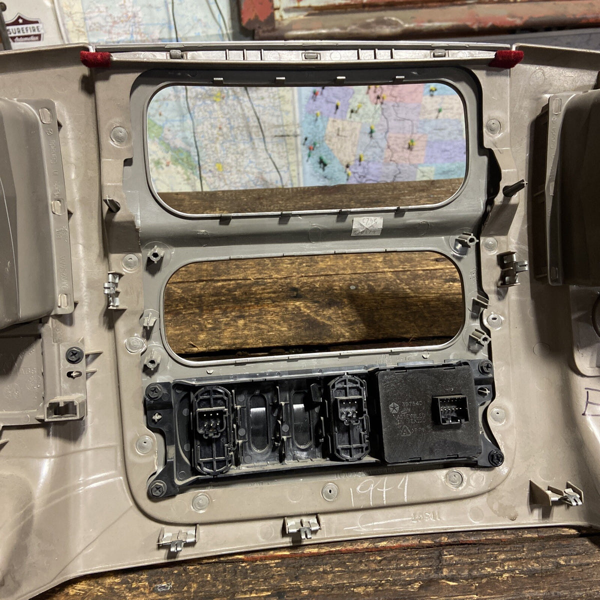 2003 2004 2005 DODGE RAM LARAMIE TAN CONTROL CENTER CONSOLE BEZEL