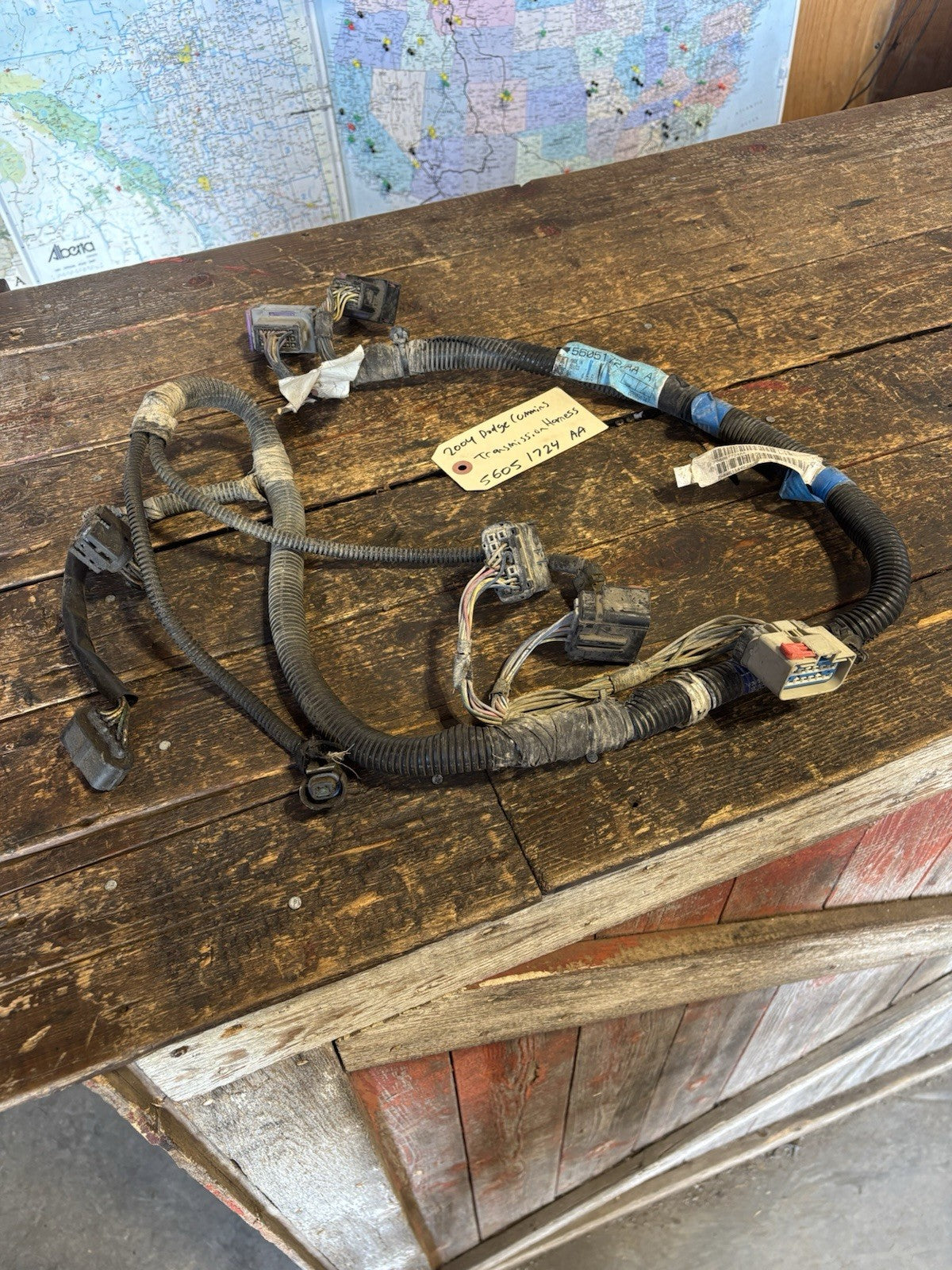 2004 DODGE RAM CUMMINS AUTOMATIC TRANSMISSION WIRING HARNESS 56051724AA