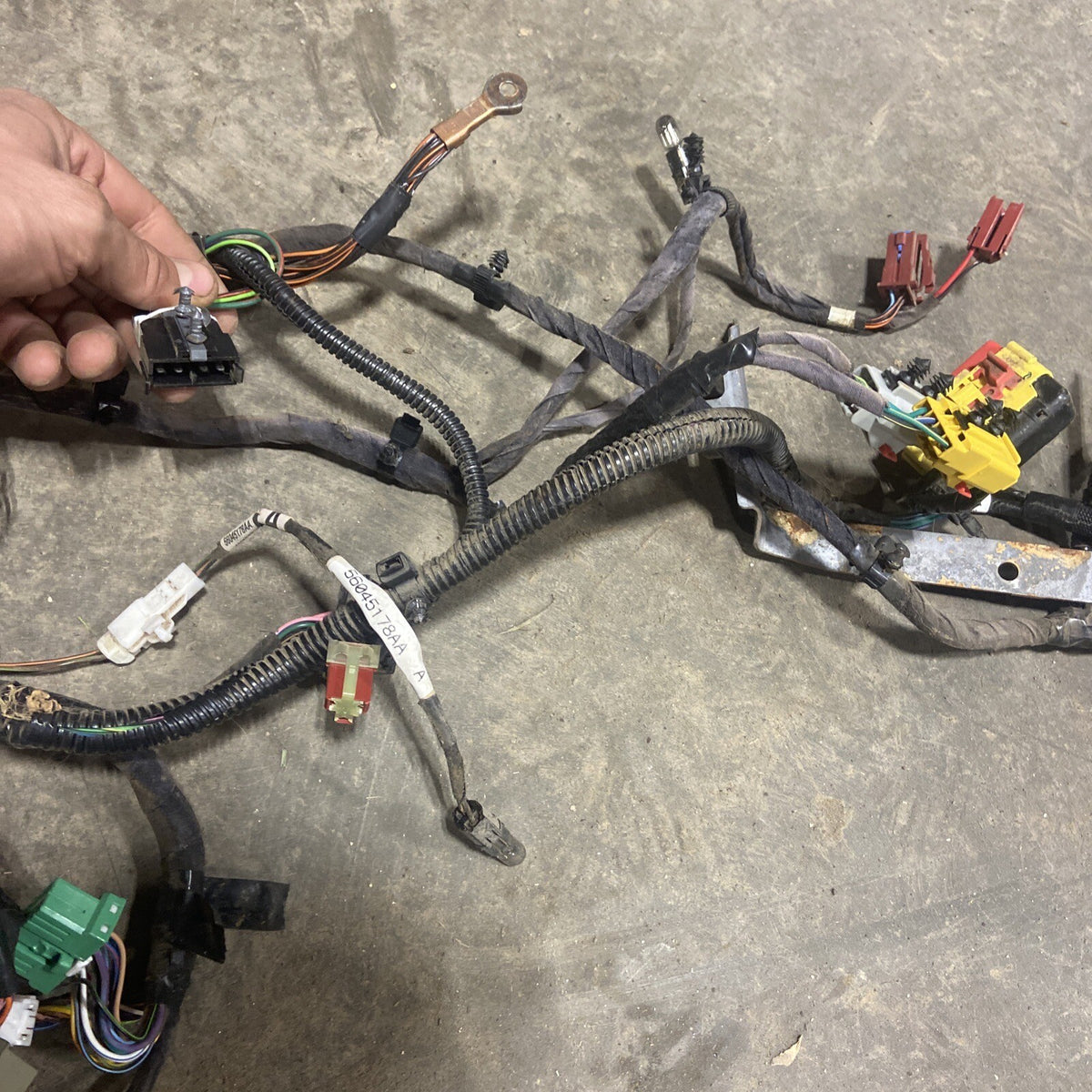 1998 DODGE RAM 2500 3500 CUMMINS 12V AUTOMATIC DASH WIRING HARNESS 56020485AB