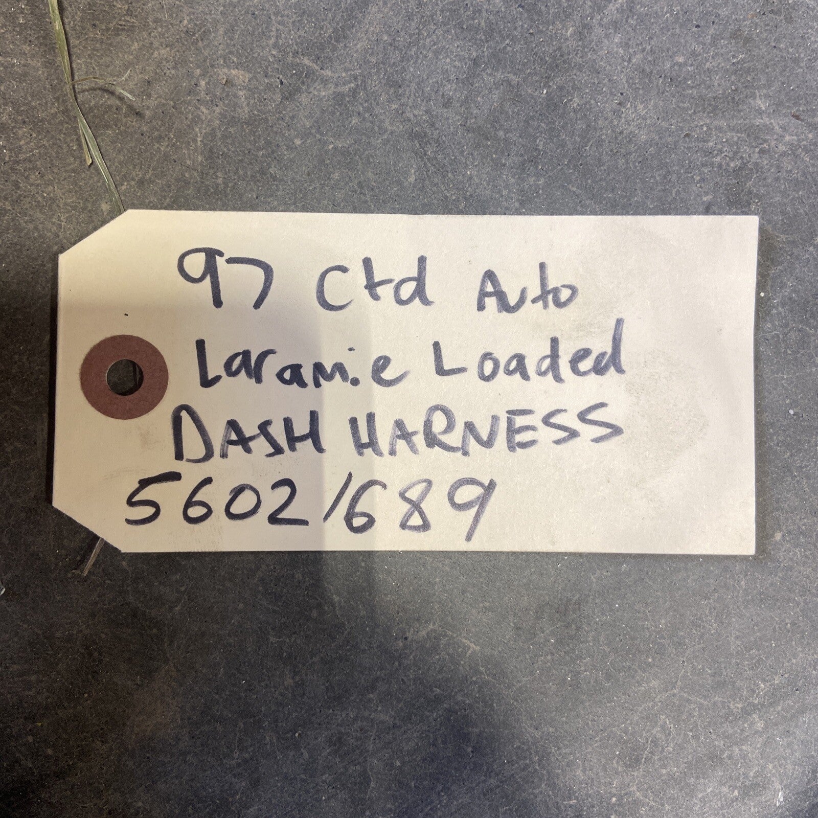 1997 DODGE RAM 25003500 CUMMINS AUTO LARAMIE LOADED DASH WIRING HARNESS 56021689