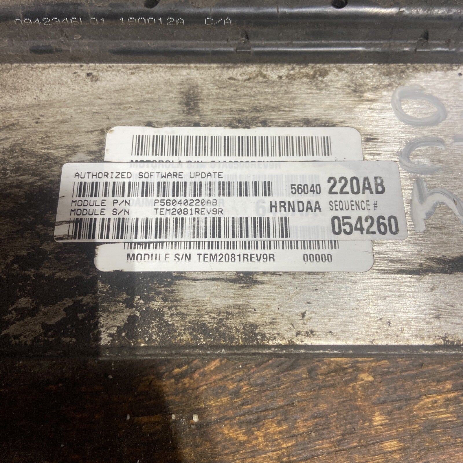 2002 DODGE RAM 2500 3500 24V CUMMINS MANUAL PCM COMPUTER MODULE 56040220AB