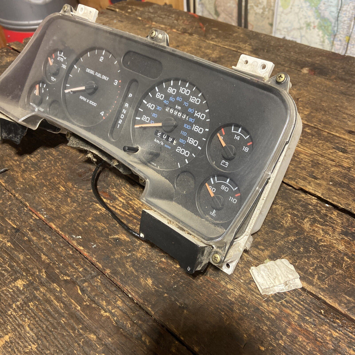 1994 - 1997 DODGE RAM 2500 3500 CUMMINS INSTRUMENT GAUGE CLUSTER 269KMS 56020114