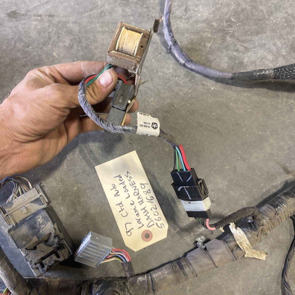 1997 DODGE RAM 25003500 CUMMINS AUTO LARAMIE LOADED DASH WIRING HARNESS 56021689