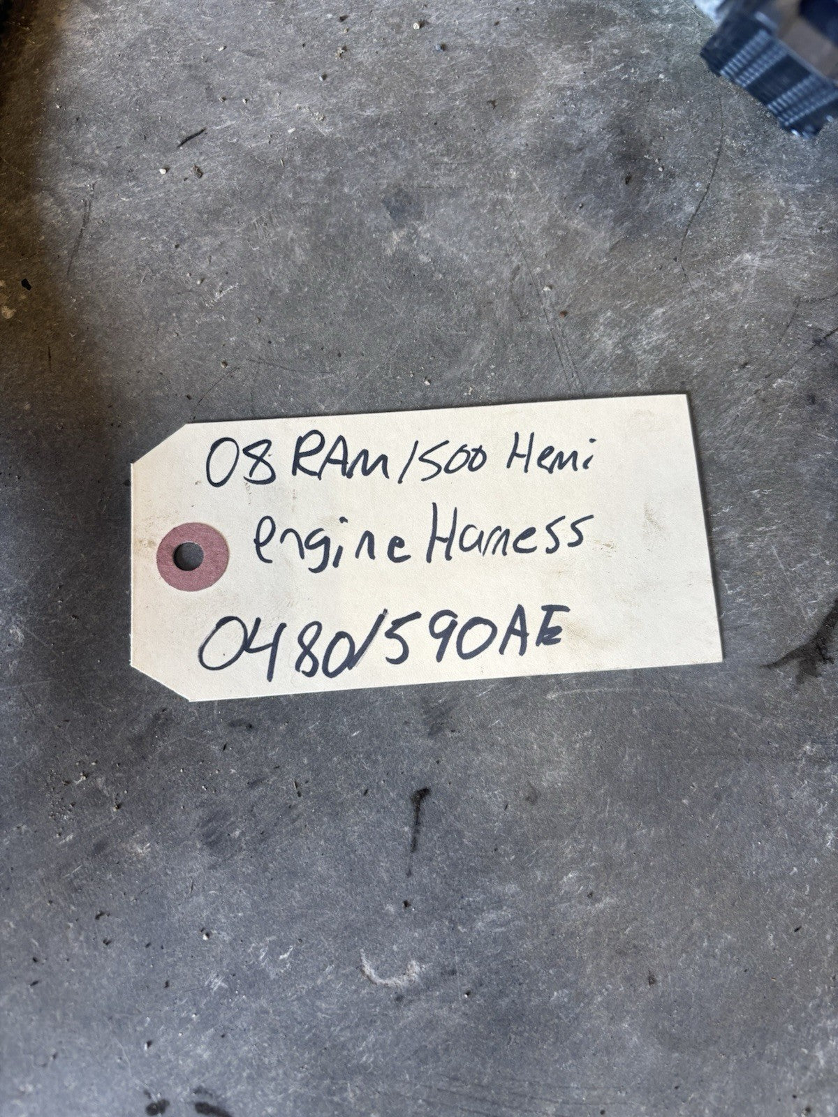 2008 DODGE RAM 1500 5.7L HEMI AUTOMATIC COMPLETE ENGINE HARNESS 04801590AE