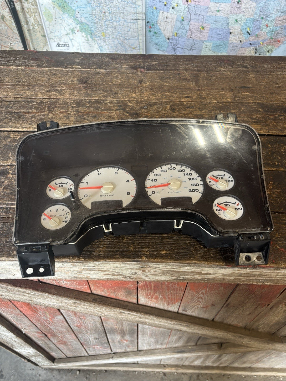2003 DODGE RAM CUMMINS SPEEDOMETER INSTRUMENT GAUGE CLUSTER 56045616AK 190,000KM