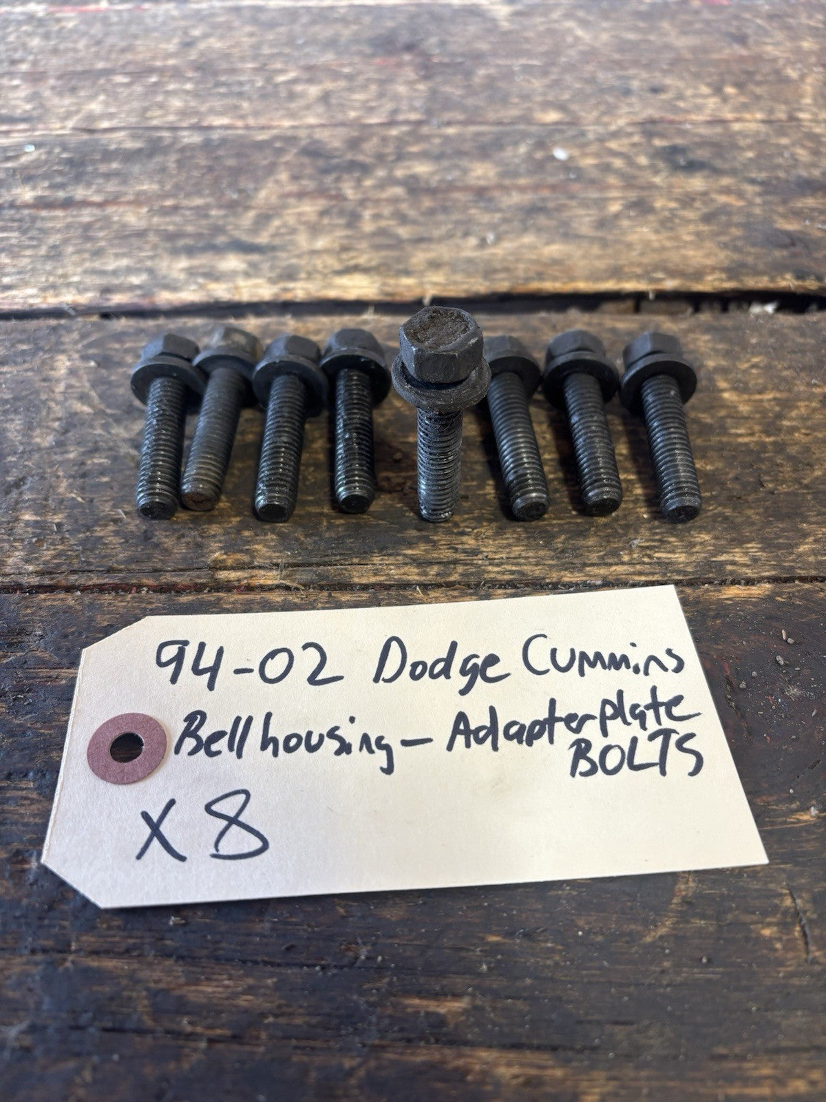 1994 - 2002 DODGE RAM CUMMINS AUTO / MANUAL BELLHOUSING TO ADAPTER PLATE BOLTS
