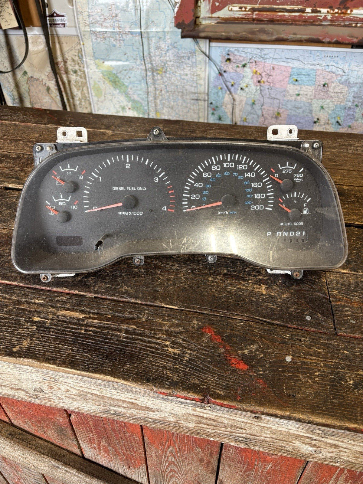 2001 2002 DODGE RAM 2500 3500 CUMMINS INSTRUMENT GAUGE CLUSTER 56045790AD