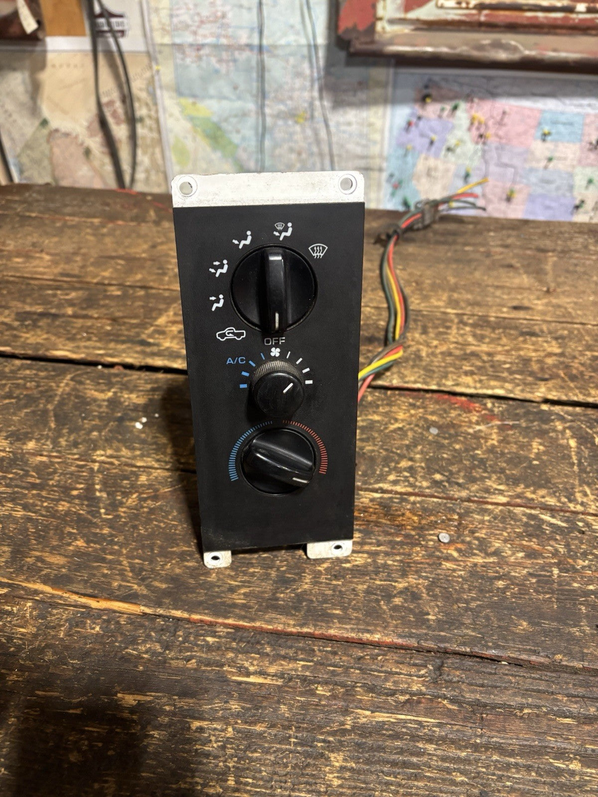 1994-1997 DODGE RAM 2500 3500 DIESEL CLIMATE AC HEATER CONTROL SWITCH 55037027